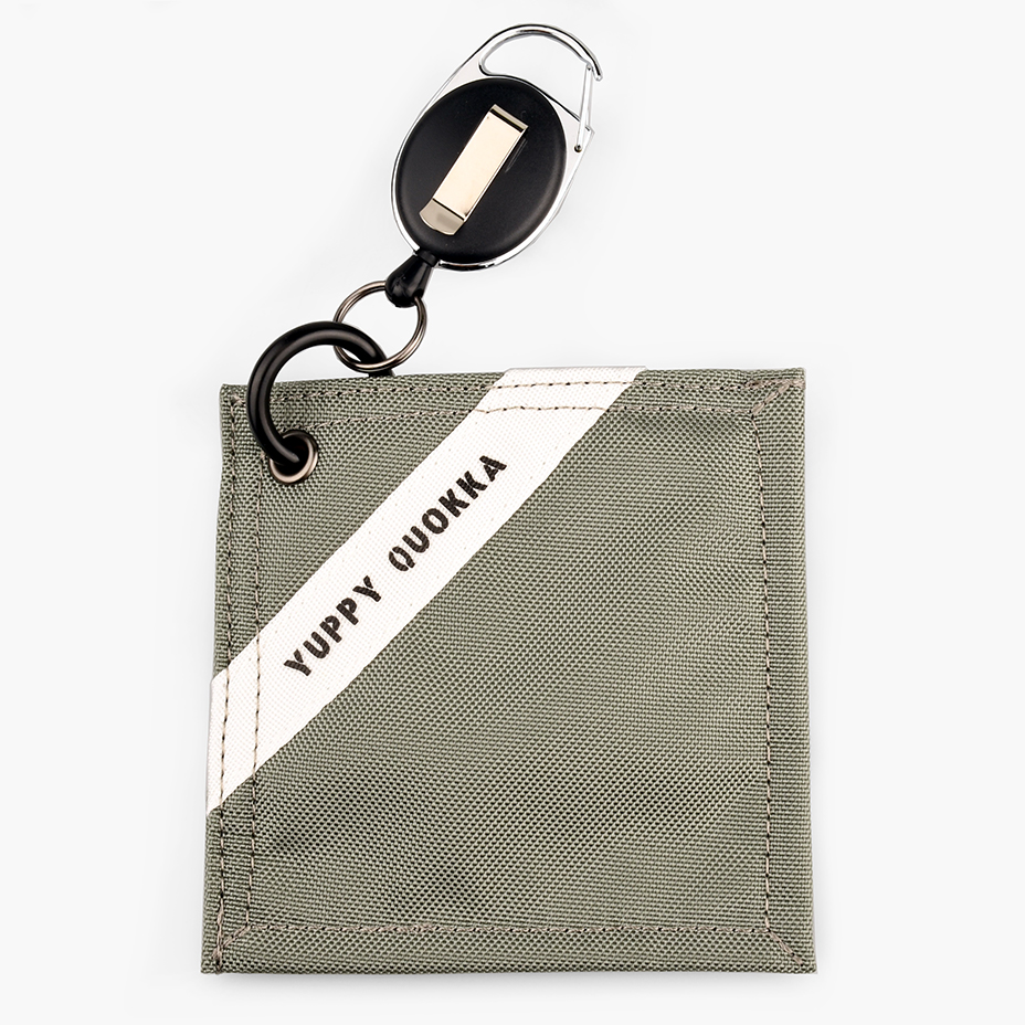 ゴルフ ボール拭き ナイロン四角 グレー Yuppy Quokka