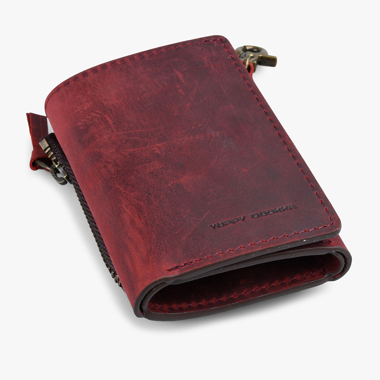 OIL WAX LEATHER SHORT WALLET