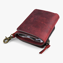 OIL WAX LEATHER SHORT WALLET