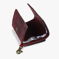 OIL WAX LEATHER SHORT WALLET