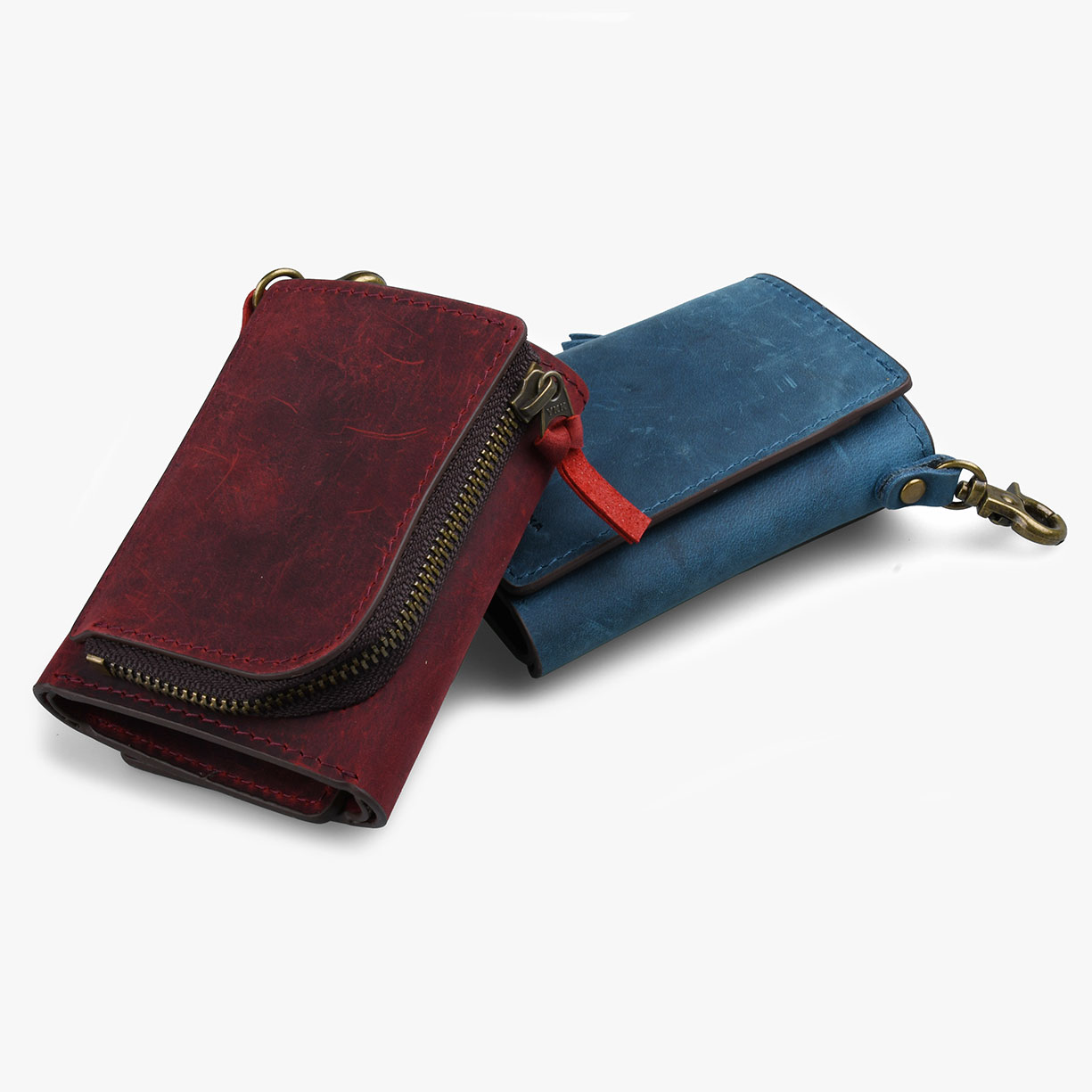 OIL WAX LEATHER SHORT WALLET