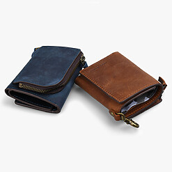 OIL WAX LEATHER SHORT WALLET