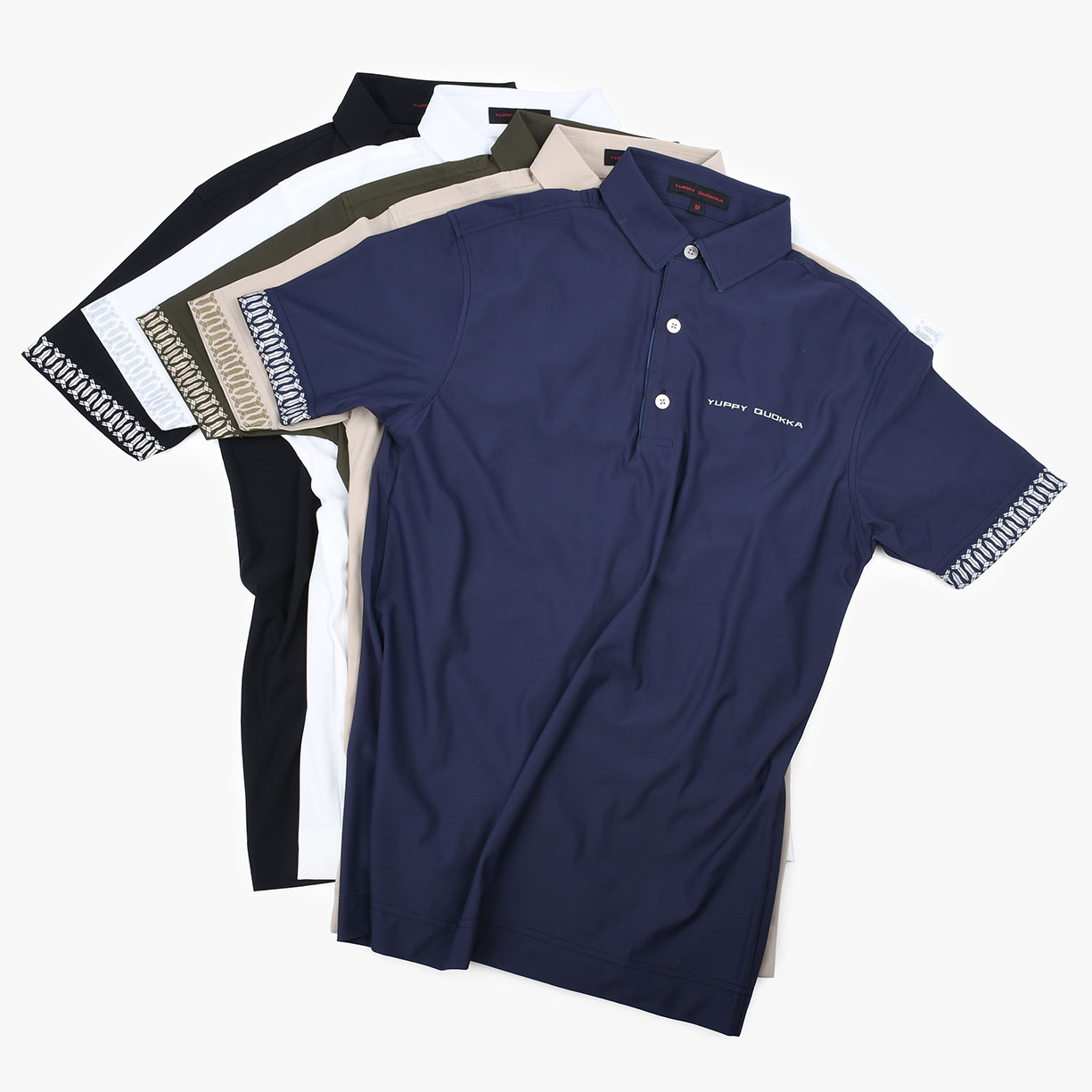 MENS NYLON SOLID-CLR POLO - 画像 (2)