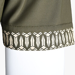 MENS NYLON SOLID-CLR POLO