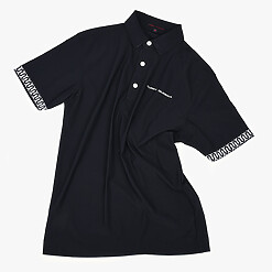 MENS NYLON SOLID-CLR POLO