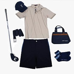 MENS NYLON SOLID-CLR POLO