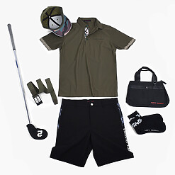 MENS NYLON SOLID-CLR POLO