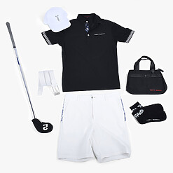MENS NYLON SOLID-CLR POLO