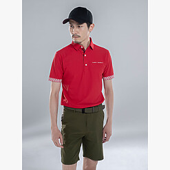 MENS NYLON SOLID-CLR POLO