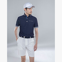 MENS NYLON SOLID-CLR POLO