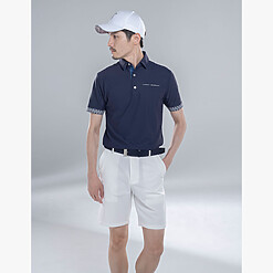 MENS NYLON SOLID-CLR POLO