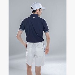 MENS NYLON SOLID-CLR POLO