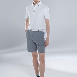 MENS NYLON SOLID-CLR POLO
