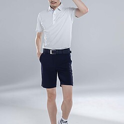 MENS NYLON SOLID-CLR POLO