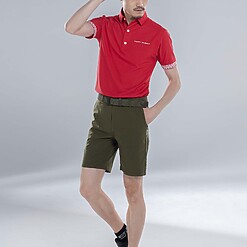 MENS NYLON SOLID-CLR POLO