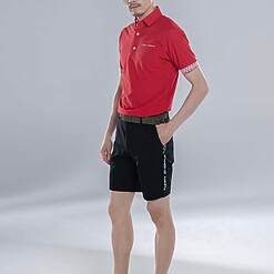 MENS NYLON SOLID-CLR POLO