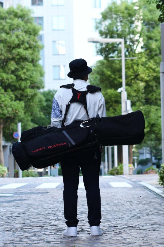 LUX CF | 9.0 STAND CADDIE BAG - BLACK