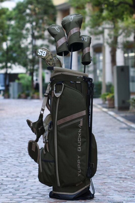 LUX CF | 9.0 STAND CADDIE BAG - OLIVE