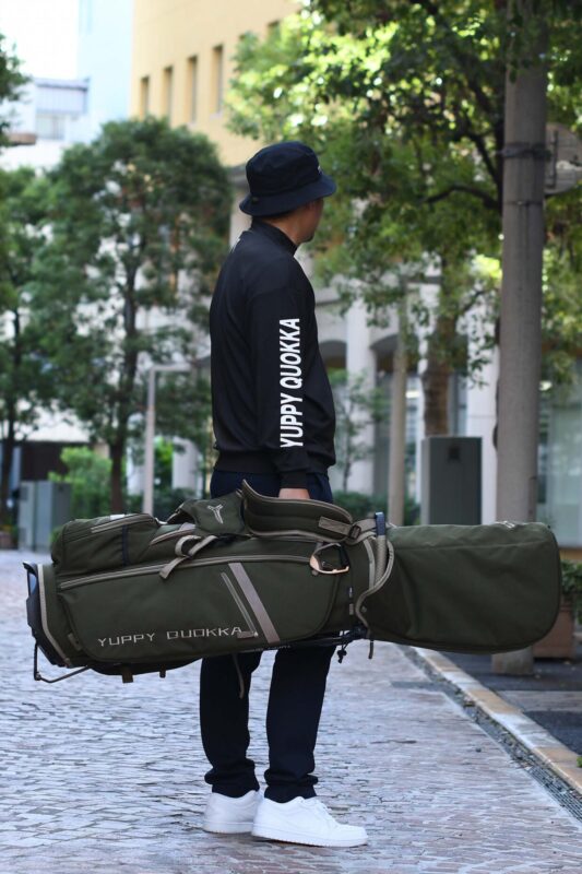 LUX CF | 9.0 STAND CADDIE BAG - OLIVE