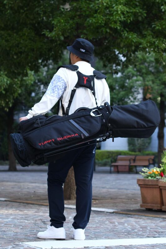 LUX CF | 9.0 STAND CADDIE BAG - BLACK