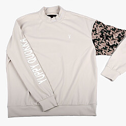 STRETCH PREMIUM CAMO MOCK NECK