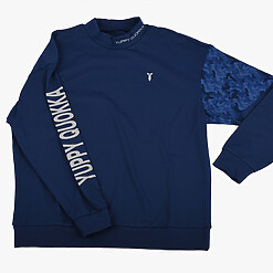STRETCH PREMIUM CAMO MOCK NECK