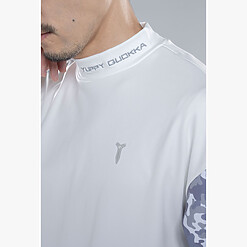 STRETCH PREMIUM CAMO MOCK NECK