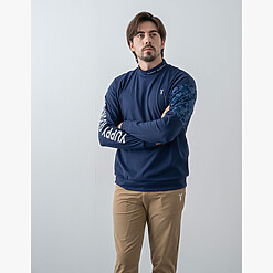 STRETCH PREMIUM CAMO MOCK NECK