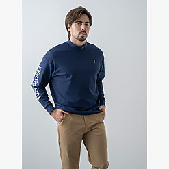 STRETCH PREMIUM CAMO MOCK NECK