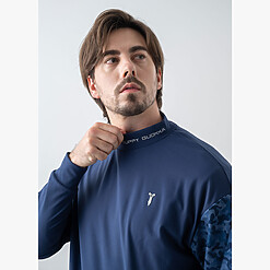 STRETCH PREMIUM CAMO MOCK NECK