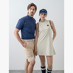 MENS NYLON SOLID-CLR MOCK