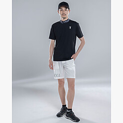MENS NYLON SOLID-CLR MOCK