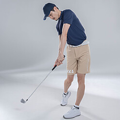 MENS NYLON SOLID-CLR MOCK