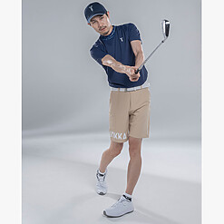 MENS NYLON SOLID-CLR MOCK