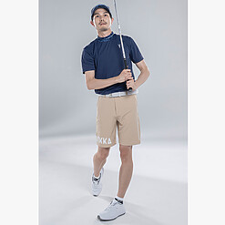 MENS NYLON SOLID-CLR MOCK