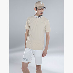 MENS NYLON SOLID-CLR MOCK