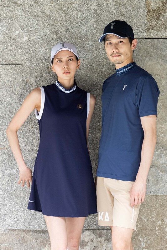MENS NYLON SOLID-CLR MOCK