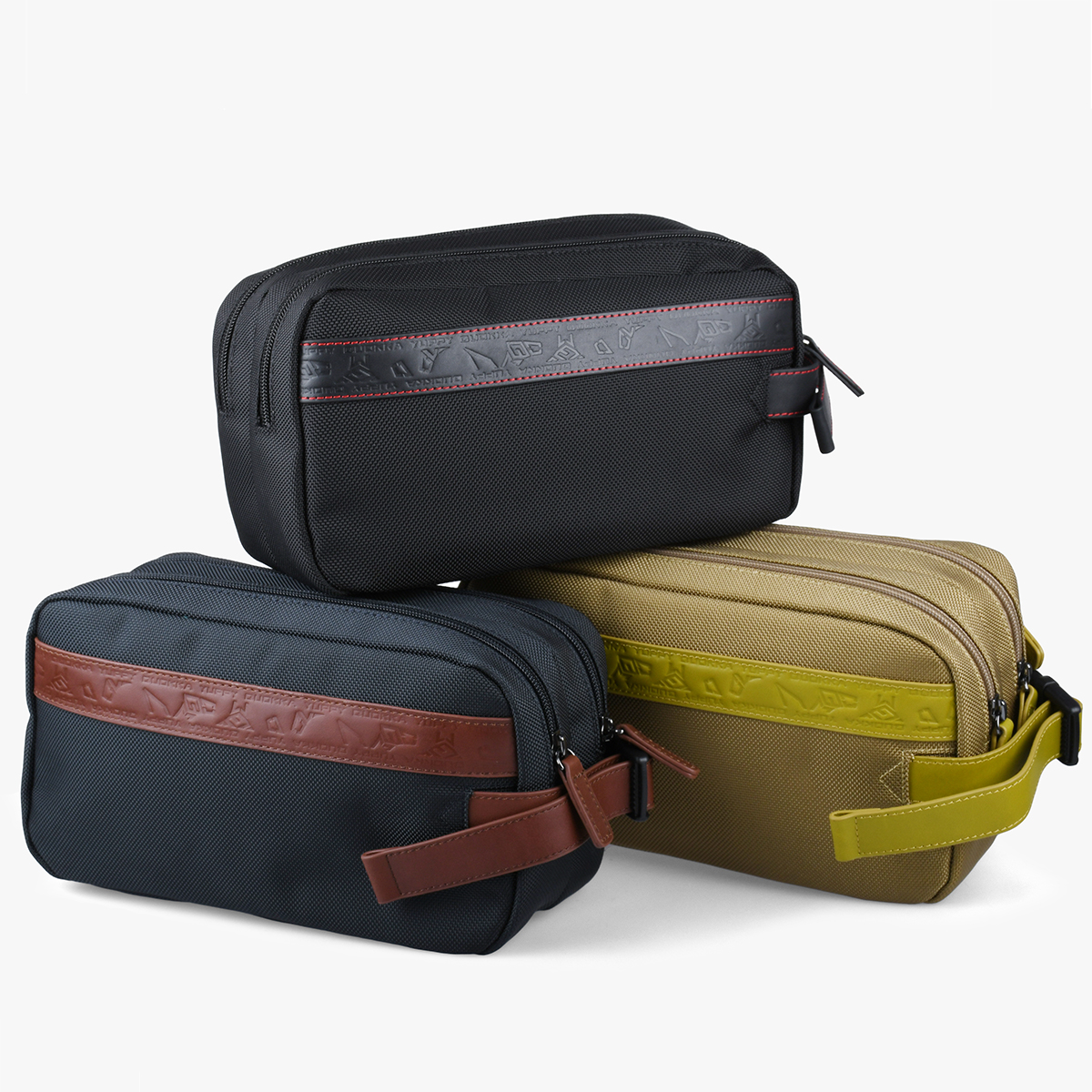 LUXE LEATHER BALLISTIC CLUTCH BAG