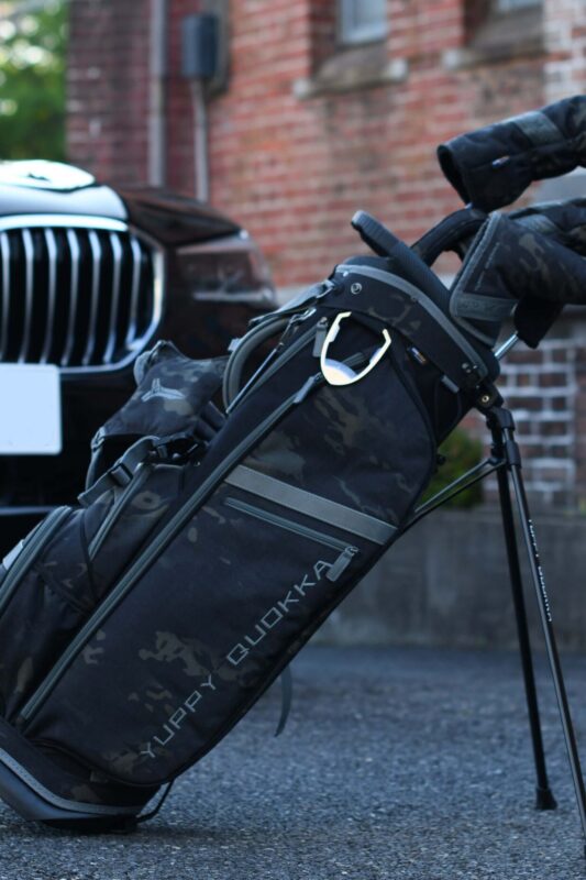 LUX CM | 9.0 STAND CADDIE BAG - MULTICAM BLACK