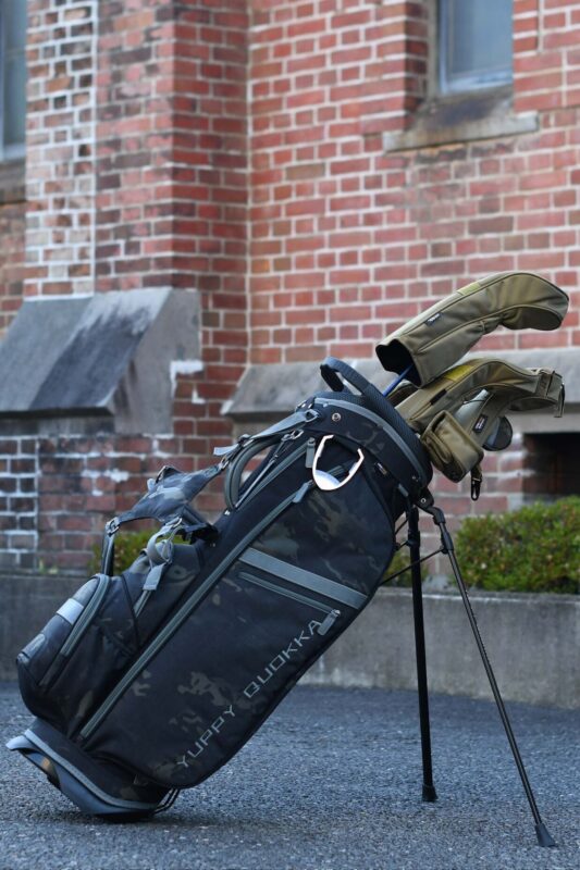 LUX CM | 9.0 STAND CADDIE BAG - MULTICAM BLACK