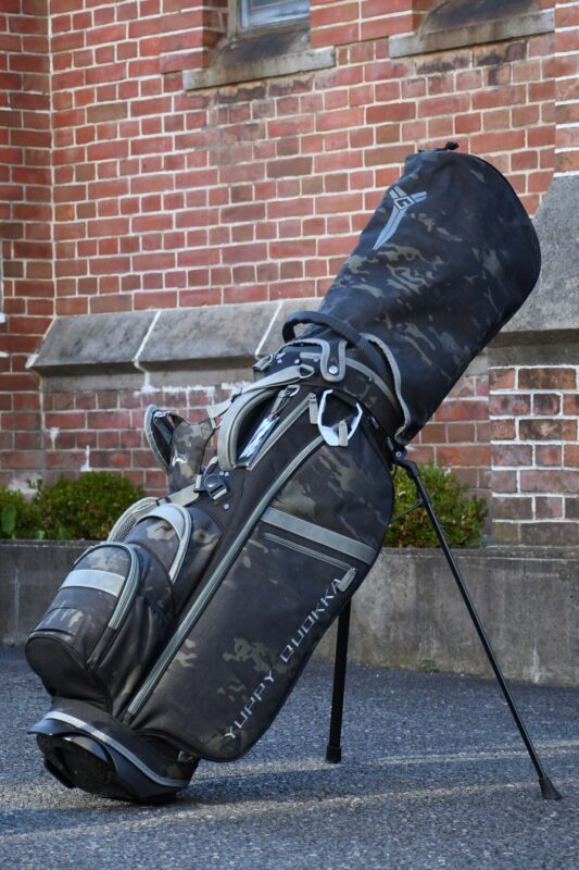 LUX CM | 9.0 STAND CADDIE BAG - MULTICAM BLACK