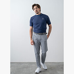 MENS NYLON SOLID-CLR MOCK