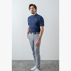 MENS NYLON SOLID-CLR MOCK