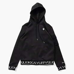 WOMENS YQ JACQUARD HOODIE