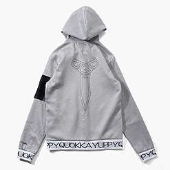 WOMENS YQ JACQUARD HOODIE