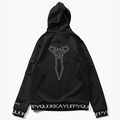 MENS YQ JACQUARD HOODIE