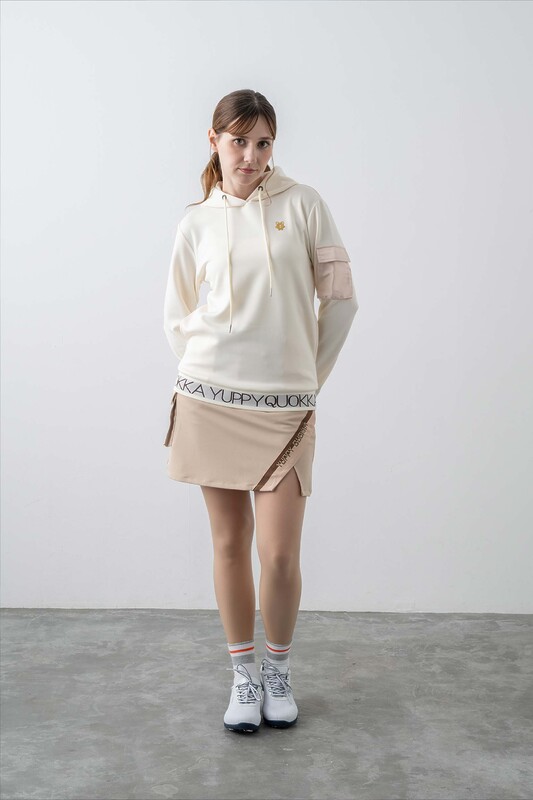 WOMENS YQ JACQUARD HOODIE