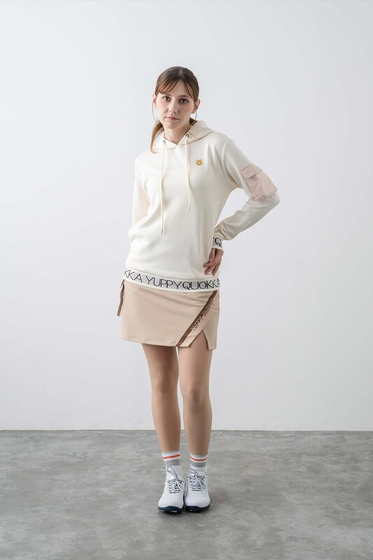 WOMENS YQ JACQUARD HOODIE