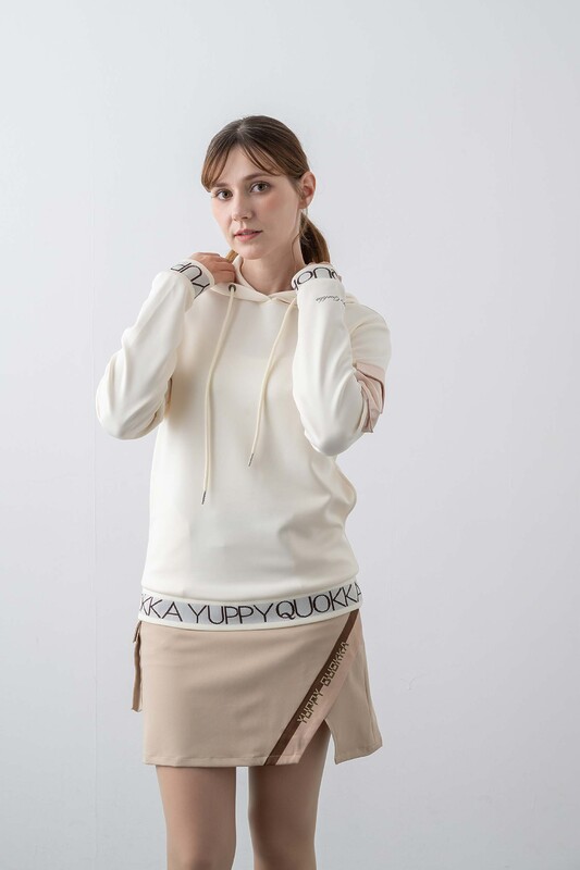 WOMENS YQ JACQUARD HOODIE