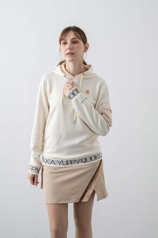 WOMENS YQ JACQUARD HOODIE